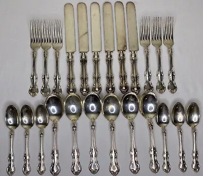 1835 R Wallace Triple Troy Sectional Silver Plated Flatware Set Of 24pcs • $39.99