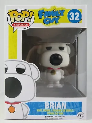 Animation Funko Pop - Brian - Family Guy - No. 32 - Free Protector • $110