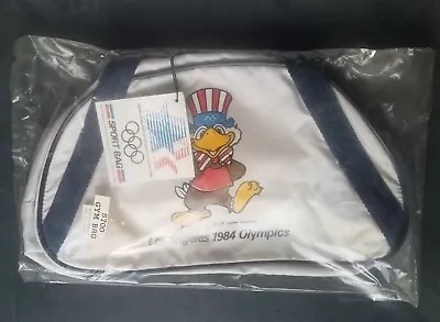 Vintage 1984 Los Angeles Summer Olympics Small Gym Duffle Bag Sam The Eagle • $16.99