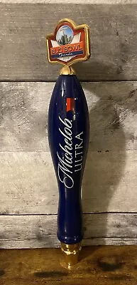 Michelob Ultra Beer Tap Handle With Gold Tone Base Bud Bowl Detroit 2006 ~ Rare • $50