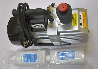 Rotary Vane Vacuum Pump 12CFM 3/4HP 29 Hg HVAC Milker Machine Hookup+Check Valve • $845.44