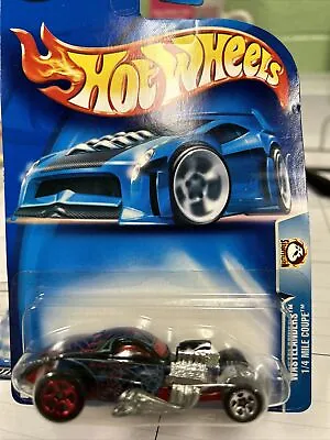 Hot Wheels 1/4 Mile Coupe #213 Wastelanders Black Die-Cast Car 2003 B18/B25 • $4.50