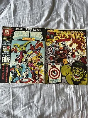 Marvel Super Heroes SECRET WARS #1 First & 2nd Issue (Marvel UK 1985) Reprint #1 • £23.99