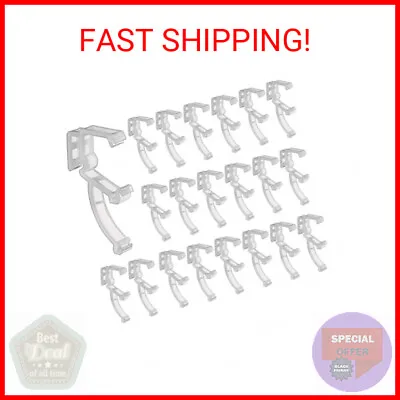 20 Pieces 2 Inch Mini Blind Valance Clips Clear Plastic Valance Retainer Clips B • $15.82