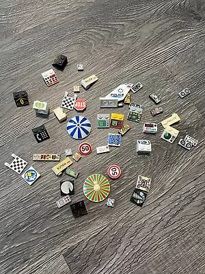 LEGO Minifigure Accessories - Miscellaneous Marked Parts And Tiles 1980s-2000s • $9.99