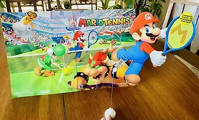 Nintendo Mario Tennis Open Poster Standee Store Display PROMO Mario  • $49.99