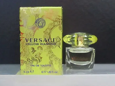 Versace Yellow Diamond Perfume Women 0.17 Oz Eau De Toilette Splash Mini In Box • $11.90