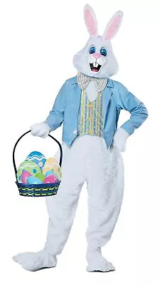 Easter Bunny Mascot Rabbit Holiday Fancy Dress Up Halloween Deluxe Adult Costume • $109.99