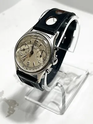 BREITLING Geneve Vintage Hand Winding Stainless Steel Chronograph Watch • $1349.99