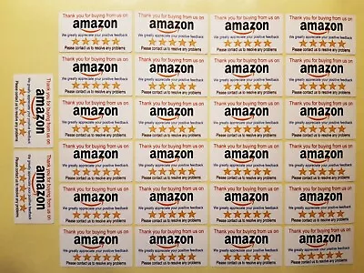 216 Amazon  THANK YOU FOR BUYING  SELLER STICKERS/LABELS NON PERSONALISED • £3.98