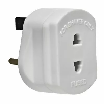 £4 • Buy Electric Shaver & Toothbrush Adapter Plug Euro 2 Pin To UK 3 Pin Adapter