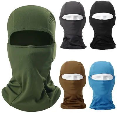 1/3PCS Full Face Mask Motorcycle Bike Balaclava Head Cover Helmet Liner Headgear • $8.99