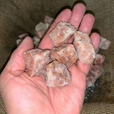 $10.59 • Buy 500 Carat Lots Of Unsearched Natural Sunstone Rough + A Nice FREE Faceted Gem