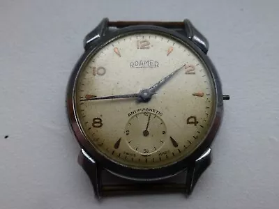 ROAMER Vintage Mechanical Gents Wristwatch Swiss 15 Jewels MST 402 • £9