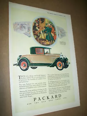 1927 Packard Six Two Passenger Coupe Mid-size Mag Car Ad • $15.95