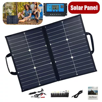 120W 18V Portable Solar Panel Kit For Phone/Power Station/Generator/Camping/RV • $83.99