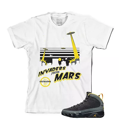 Tee To Match Air Jordan Retro 9 University Gold Sneakers. Invaders Tee • $24