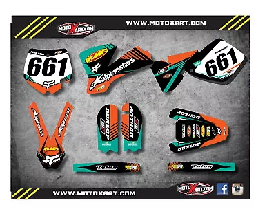 Full Custom Graphics Kit VITAL Style Stickers Decals To Fit KTM 65 2002 - 2008 • $199.90