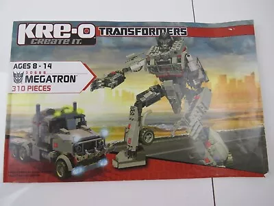 KRE-O Create It Transformers Megatron 30688 - Instructions Only Booklet • $14