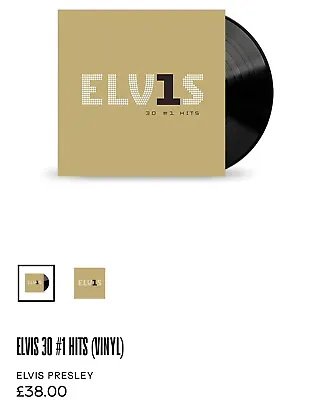 Elvis 30 #1 Greatest Hits Vinyl LP - ORIGINAL PACKAGING • $37.34