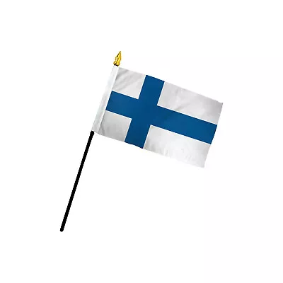 1 Dozen Finland Stick Flag 4x6in Handheld Handheld Finnish Flag • $17.95