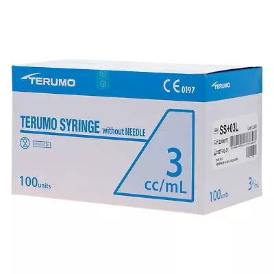 100 X 3ML SYRINGE TERUMO LUER LOCK TIP | STERILE SYRINGES • $34.75