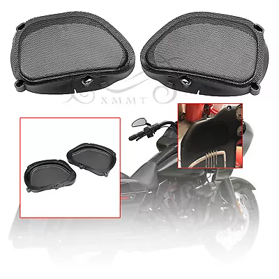 Thick Mesh Front Fairing Speaker Grilles For Harley Road Glide FLTR Ultra FLTRU • $31.33