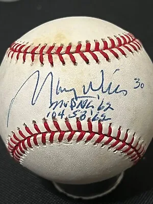 Dodgers' Great Maury Wills Autographed 3x Inscribed Onl Baseball!! Bas Coa • $79.99