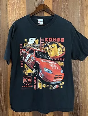 Vintage Kasey Kahne Mens Large Black T Shirt NASCAR Chase Dodge • $16.50
