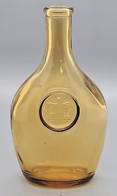 Small Amber Wheaton Bottle With Crown Stamp. 5 1/2  Tall. Perfect! • $12.95