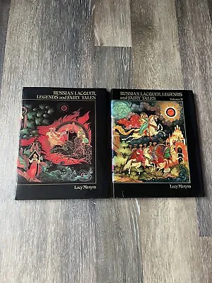 Russian Lacquer Legends And Fairy Tales Volume I & II By Lucy Maxym Hardcover • $29.99