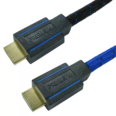 £8.42 • Buy UHD HDMI Cable Premium Certified HS/E Metre Long Short PS4 Xbox One 1.8m 3m 5m