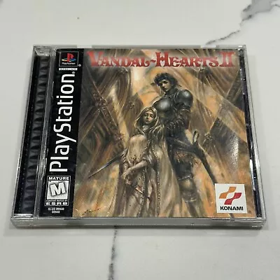 Vandal-Hearts II 2 (PS1 1999 Konami) NM Disc Complete CIB Manual Reg Card • $124