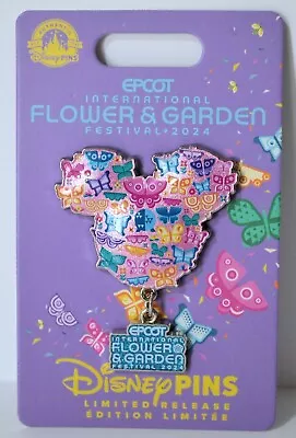 2024 Disney Parks Epcot Flower & Garden Festival Minnie Mouse Flower LR Pin NEW • $18.95