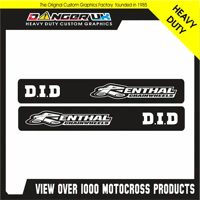 BUCCI F15r MOTOCROSS SWING ARMS DECALS GRAPHICS STICKERS RENTHAL DID BLACK • $19.91