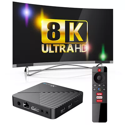 1PC Smart TV Box Android 13.0 WIFI 6 RK3528 Quad Core 8K UHD Media Stream Player • $43.08