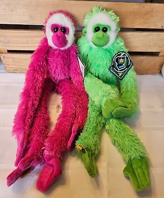 Pair Of Wild Republic Hanging Screaming Monkey Plush 2010 NWT • $12.74