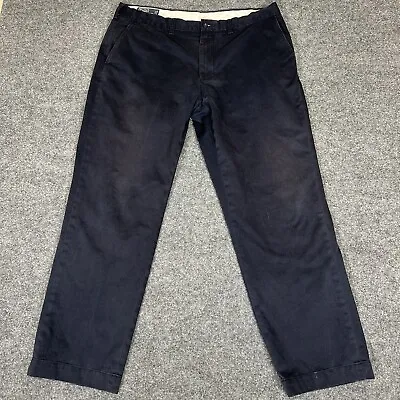 Polo Ralph Lauren Preston Pants Men 38x32 (38x31) Navy Blue Chinos Vintage Adult • $28.11