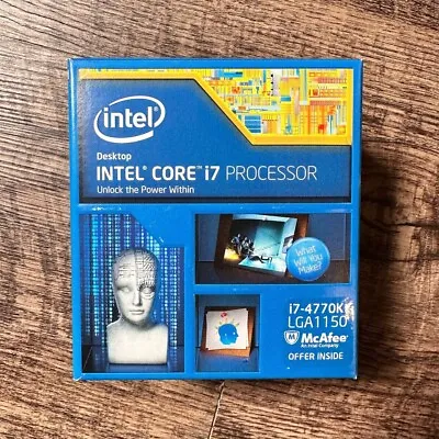 Intel Core I7-4770K 3.5GHz Quad-Core CPU Processor LGA 1150 SR147 Tested Works • $55