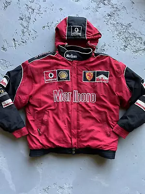 Marlboro X Ferrari Vodafone Vintage Hooded Racing Jacket • $220