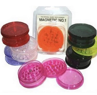 £2.89 • Buy 60mm 3 Part No1 Grinder Plastic Herb Shark Teeth Tobacco Storage Magnetic 