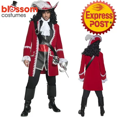 CA190 Authentic Pirate Captain Of The Caribbean Jack Sparrow Mens Costume Outfit • $73.55