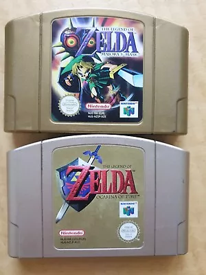 The Legend Of Zelda Majora's Mask Ocarina Of Time Bundle N64 Nintendo 64 • $249.95