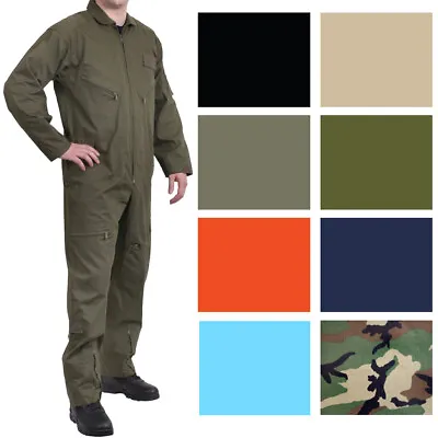 Flight Suit Work Coveralls Air Force Overalls Utility Jump Military Flightsuit • $34.99