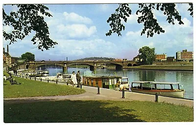 £1.95 • Buy 1960s Ernest Joyce Postcard Boats On River Trent & Bridge Nottingham Unposted
