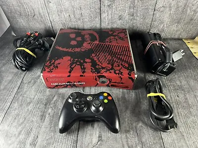 Xbox 360 Gears Of War 3 Limited Edition 320GB Console Bundle W/ 1 Controller • $170