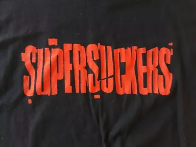 Vintage SUPERSUCKERS Band Tshirt Sub Pop PUNK Big Print Short Sleeve Sz 3XL • $25