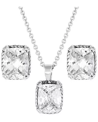 Montana Silversmiths Women's Star Light's Bliss Crystal Earring And Necklace Set • $63.92