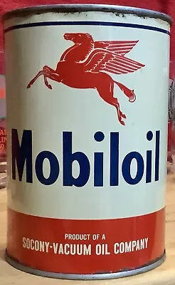 Vintage MOBILOIL Artic Qt Metal Oil Can Pegasus Socony • $45