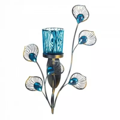 Peacock Inspired Single Sconce • $22.99